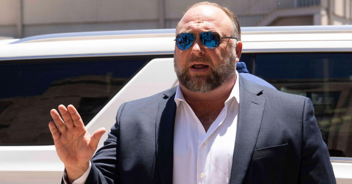 image of Alex Jones founded 'InfoWars,' which is known for spreading conspiracy theories.