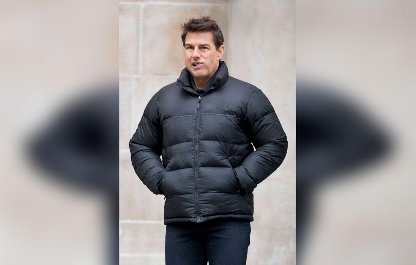 Tom Cruise pulls a funny face while of set of Mission Impossible &#8211; Fallout in London