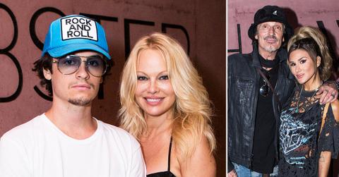 pamela anderson tommy lee brandon thomas lee attend event photos