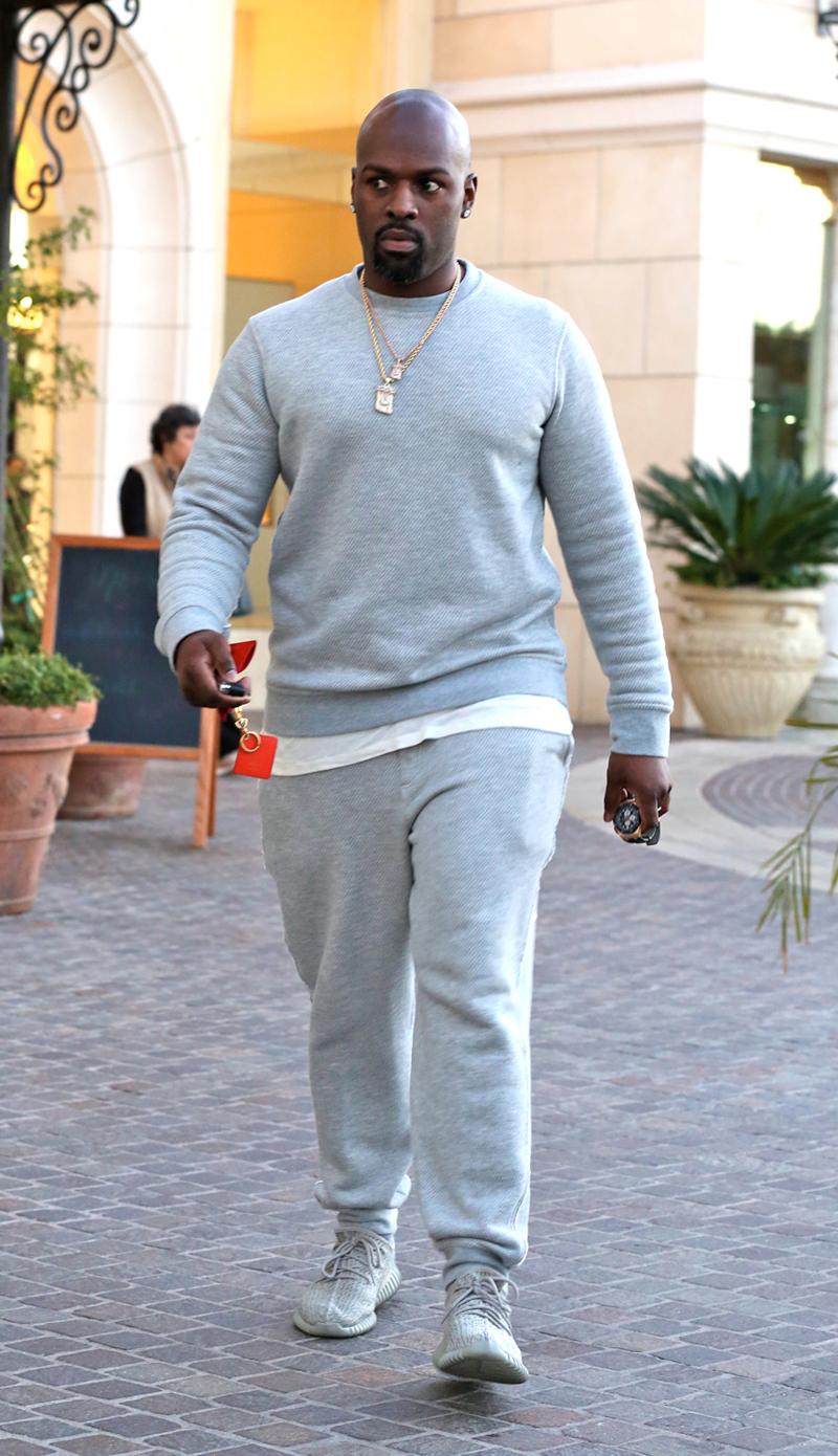 Corey Gamble shopping in Calabassas.