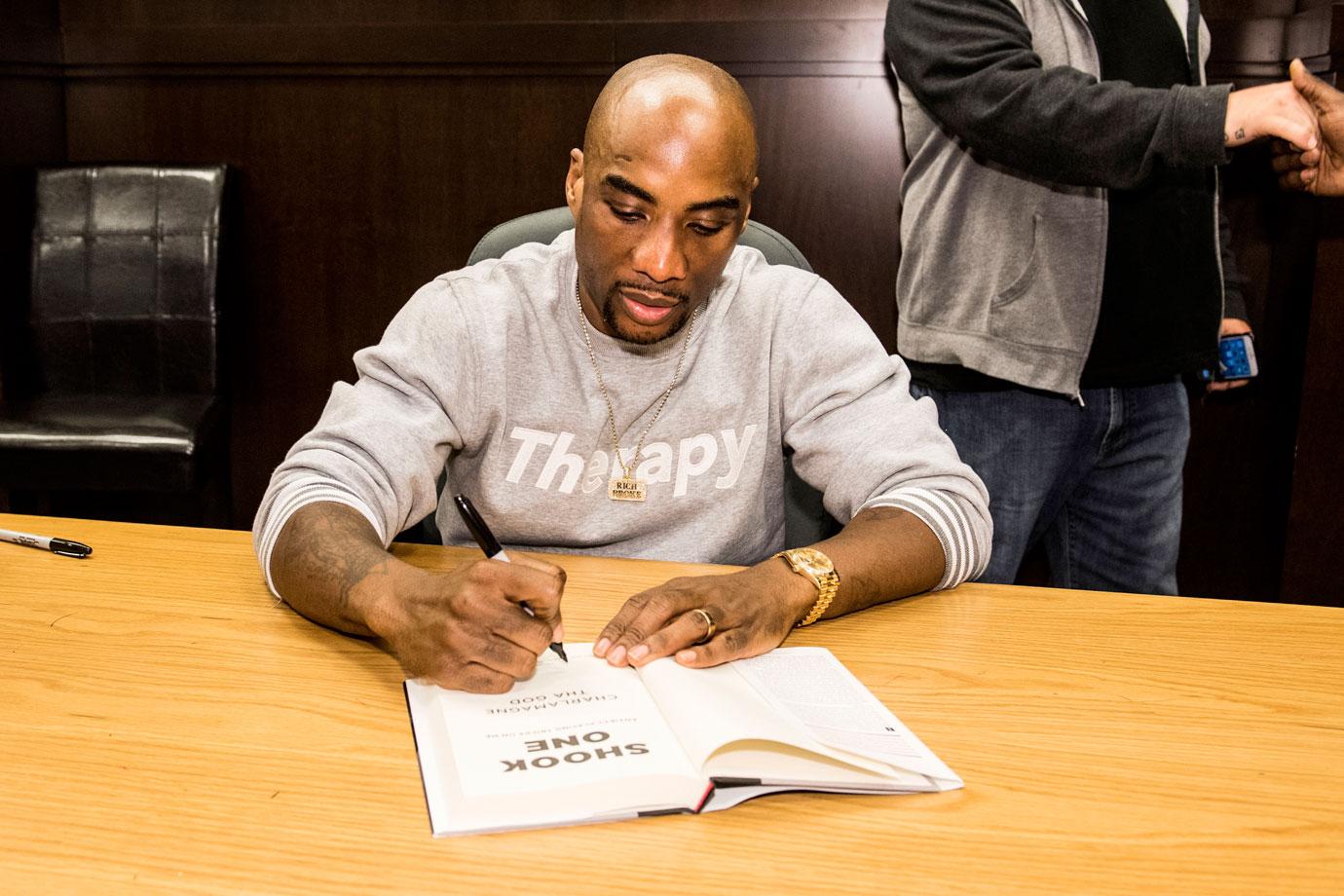 Charlamagne Tha God Attends Signing For 'Shook One Anxiety Playing