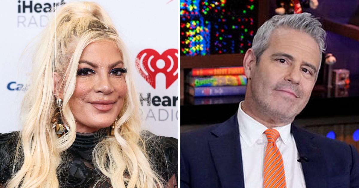 tori spelling slams andy cohen not casting housewives beverly hills pp
