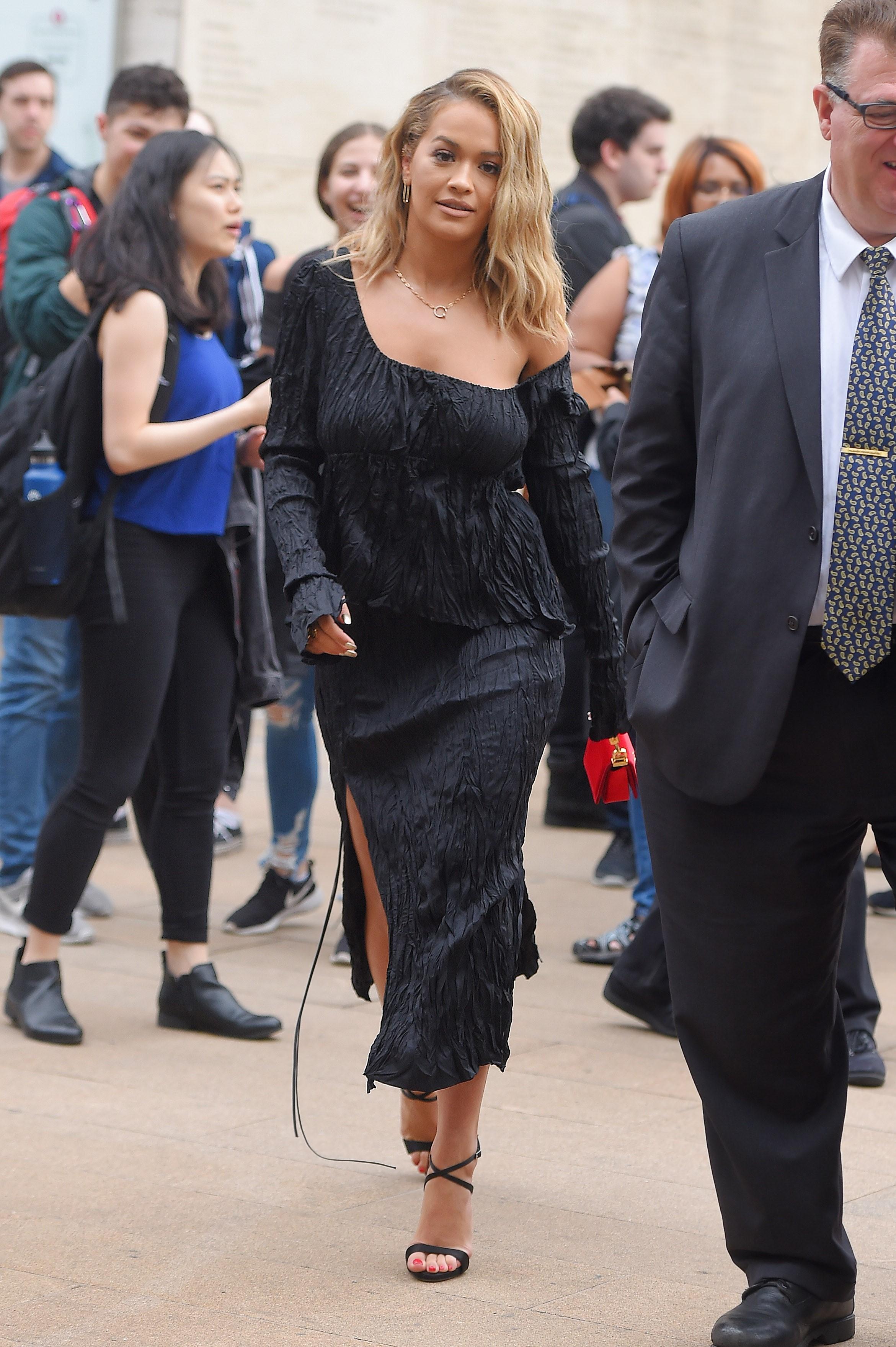 Rita Ora leaves the ABC Upfront