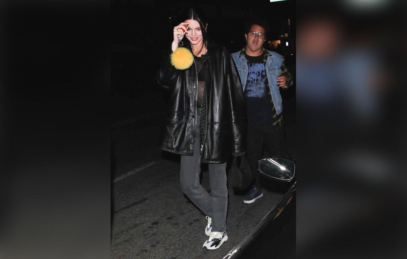 Kendall Jenner ends her evening late after church