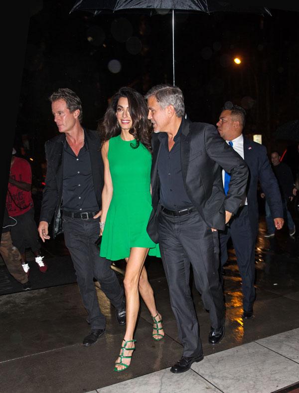 George clooney amal dinner one year anniversary