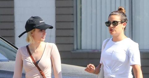 Emma Roberts Lea Michele Hang Out Photos hero