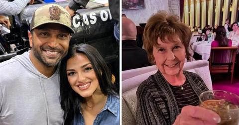 split photo of kash patel and girlfriend alexis wilkins and nancy guthrie