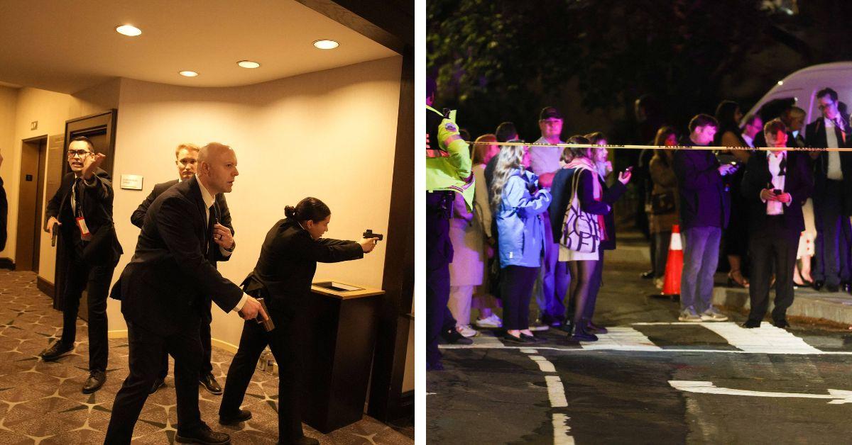 image of The press secretary’s 'shots fired' comment has since drawn attention for its eerie timing.