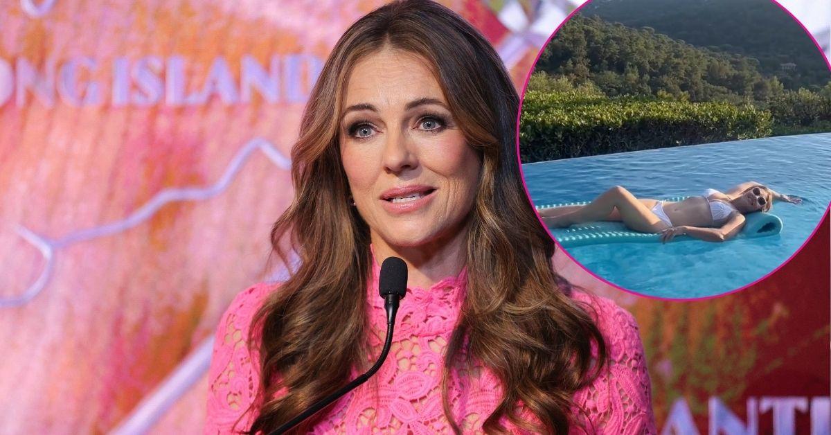 image of The actress showed off her very slim and taut bikini body in a new clip.