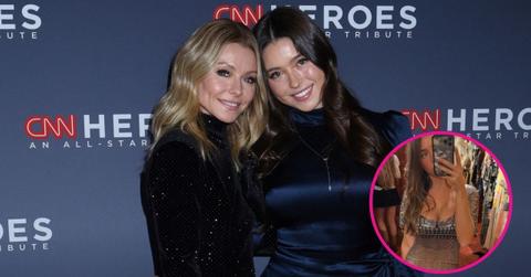Image of Kelly Ripa commented on Lola Consuelos' Instagram post.