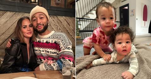 chrissy teigen kids christmas photos