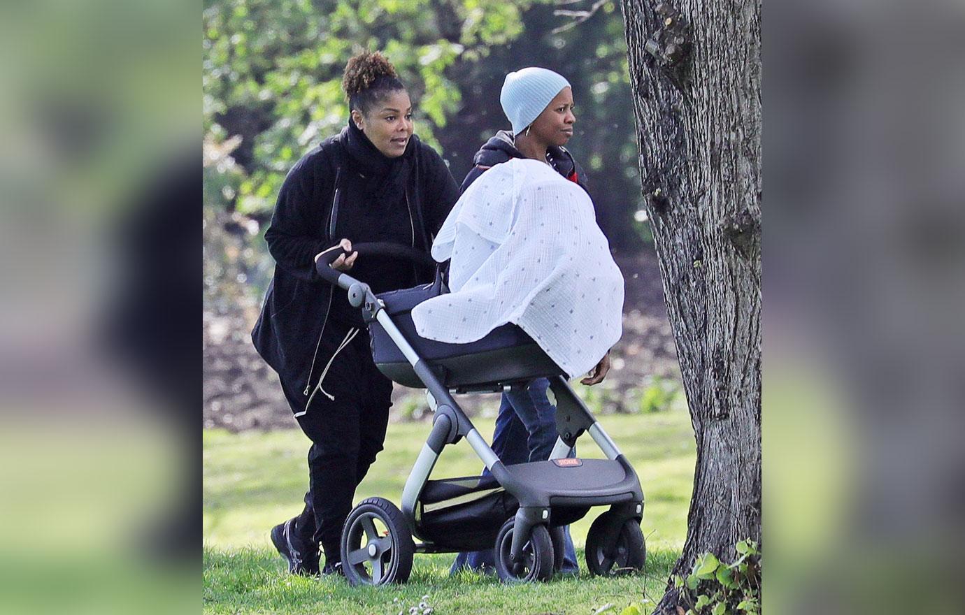 Janet jackson emerges son for first time since giving birth divorce news 01