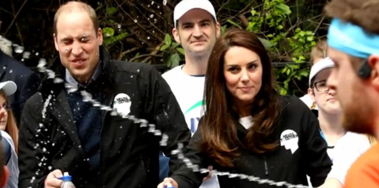 Prince william splashed london marathon