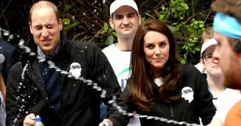 Prince william splashed london marathon