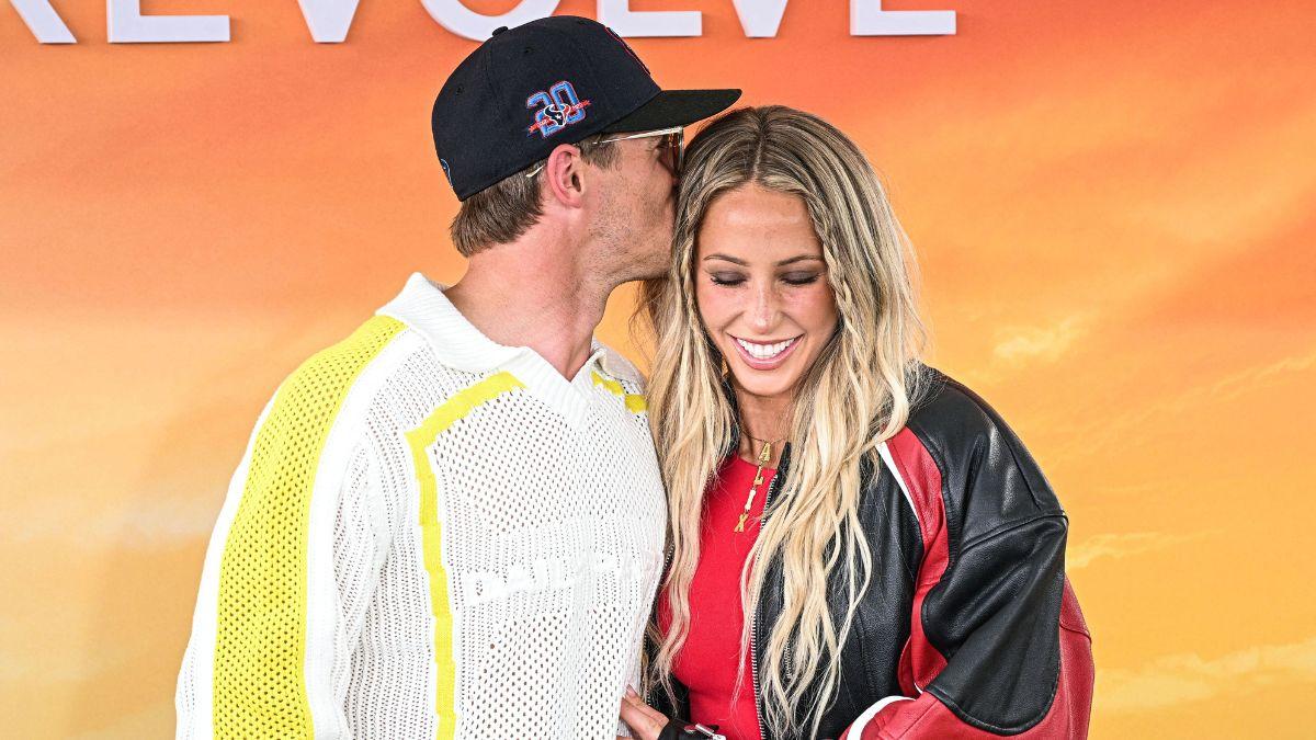 Image of Alix Earle and Braxton Berrios attended the Sports Illustrated x Authentic Brands Group party.