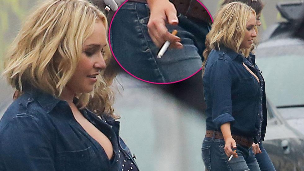 Hayden Panettiere Shorts Smoking Rehab PostPartum