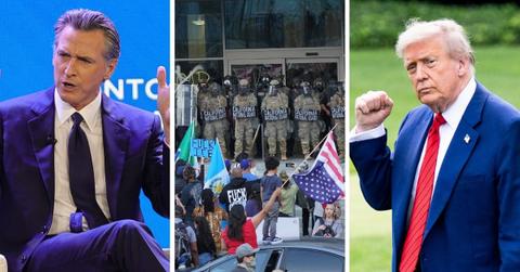 Photo of Gavin Newsom, Donald trump and the Los Angeles immigration riot.