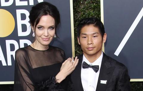 brad pitt son pax post cut him to bone