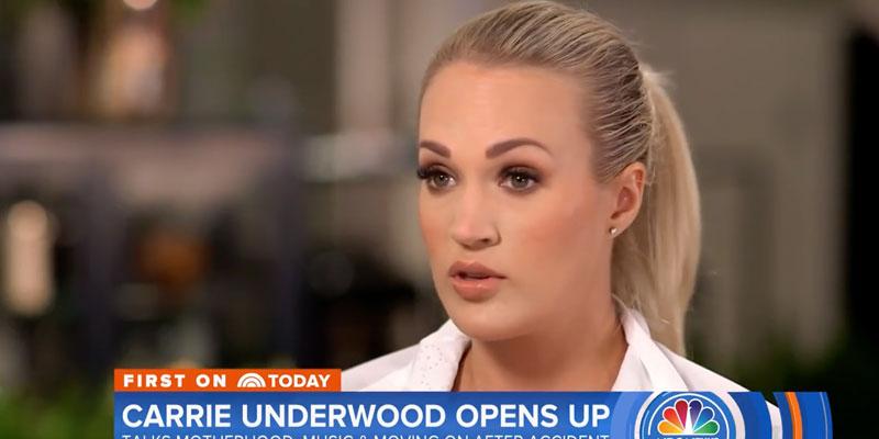 carrie underwood accident today show video pp