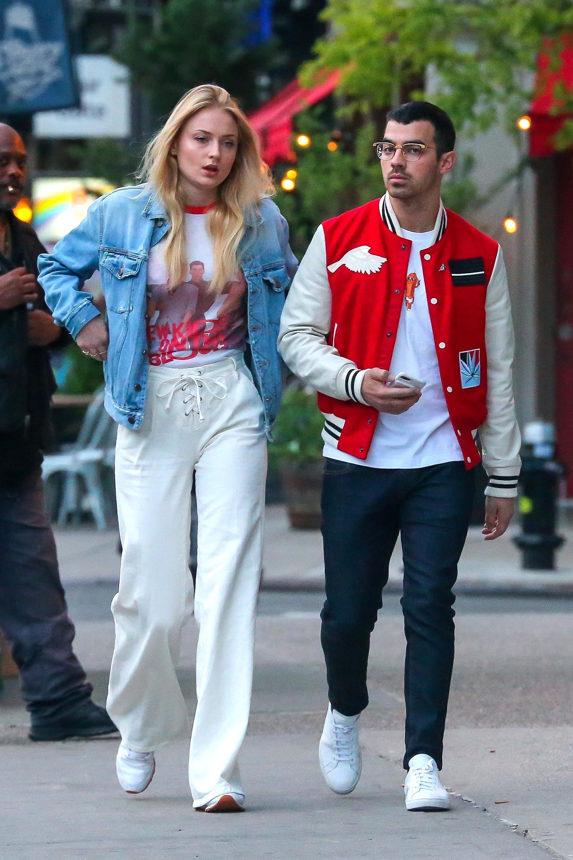 Sophie Turner and Joe Jonas head to dinner in the East Village