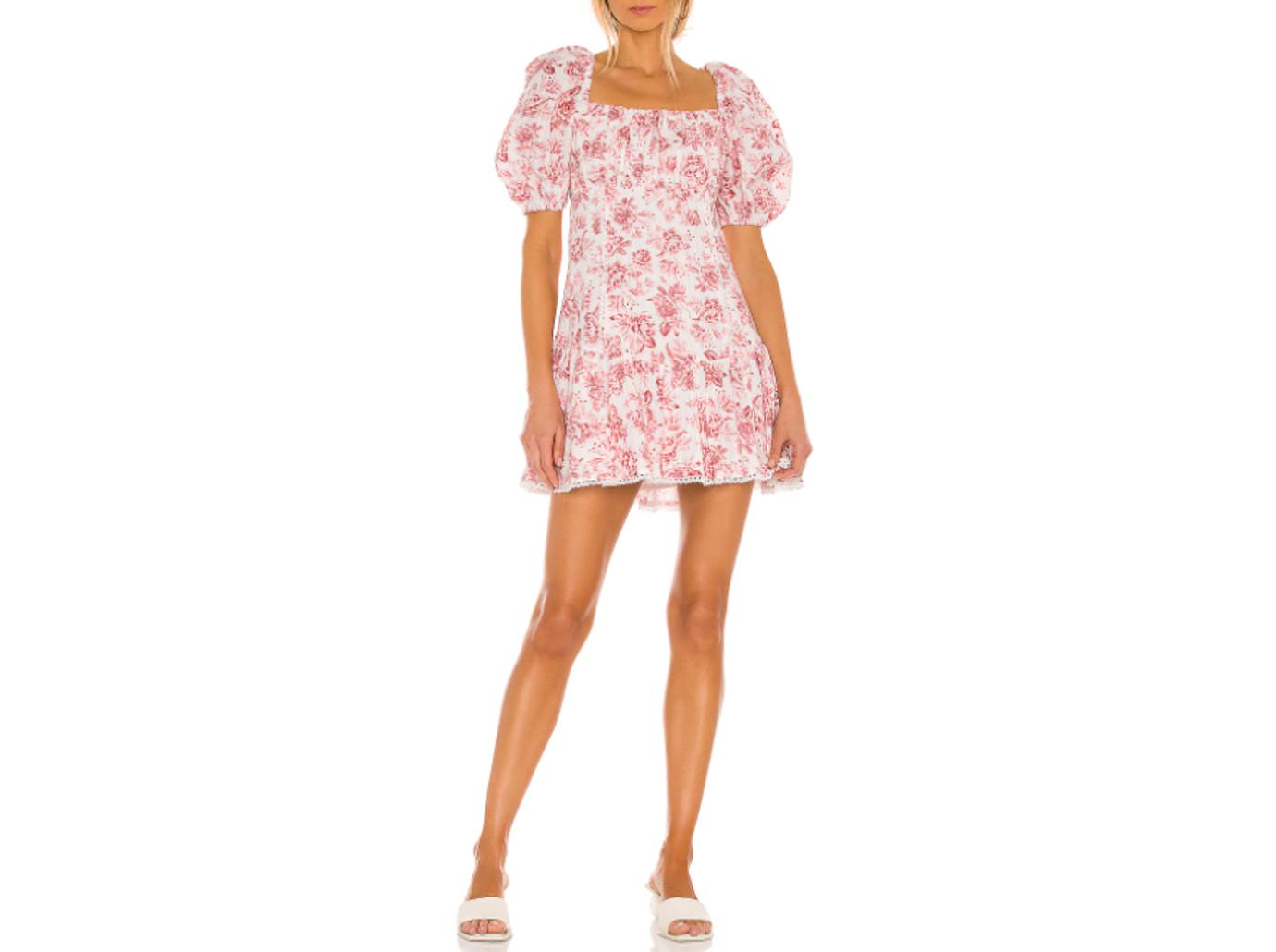 cj franco hbo fboy island billboard floral mini dress shop