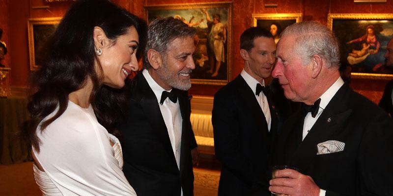 Amal and George Clooney with Prince Charles