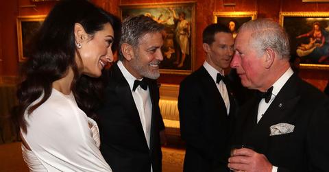 Amal and George Clooney with Prince Charles