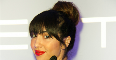 Jackie cruz red carpet bun