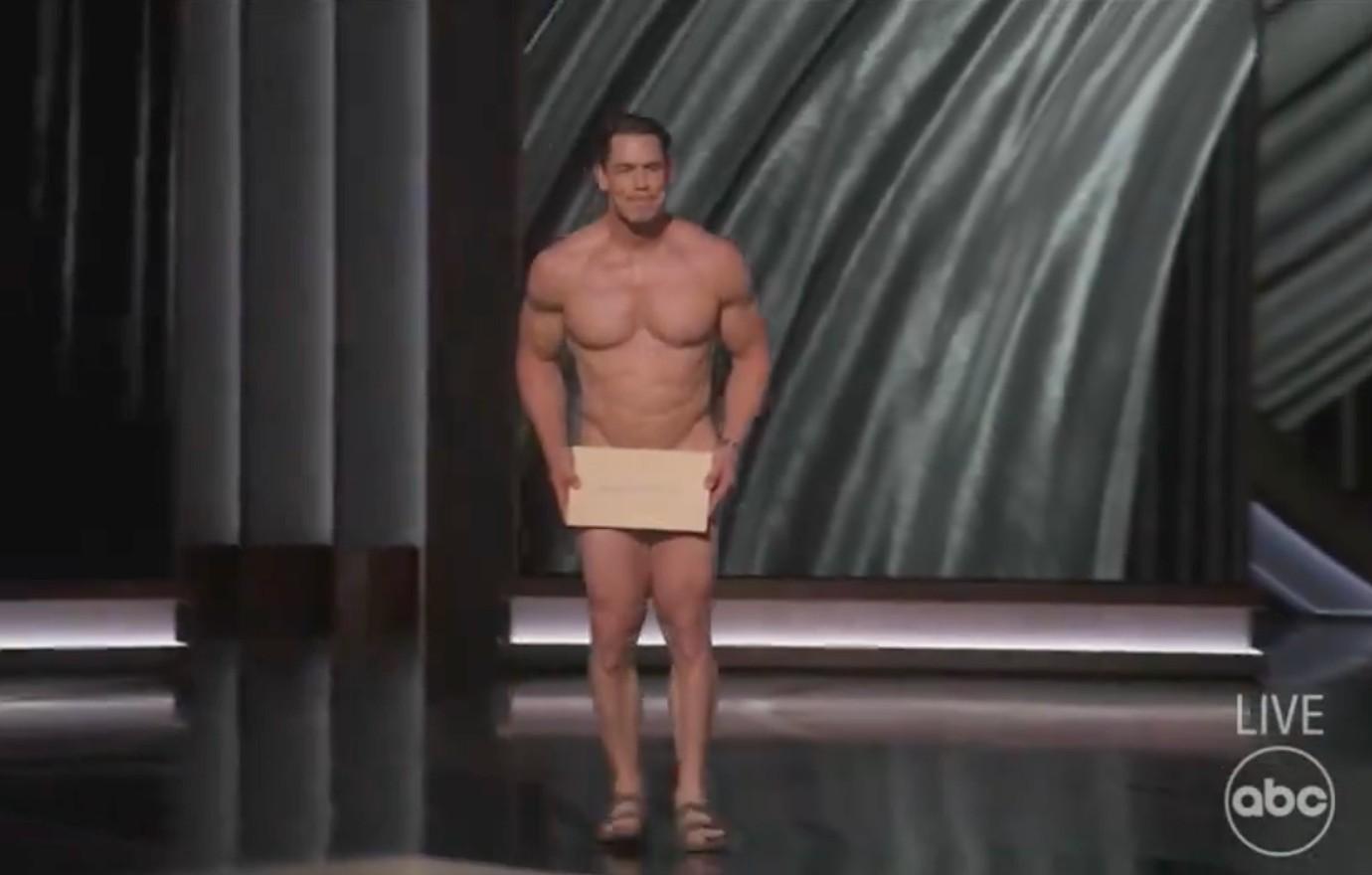 john cena strips down hilarious skit  oscars