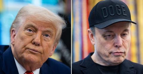 Composite photo of Donald Trump and Elon Musk