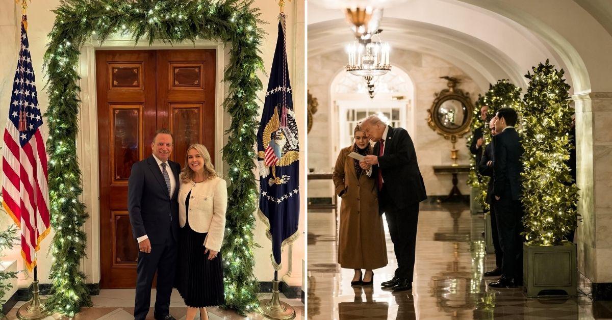 Photo of Karoline Leavitt shared photos with her husband from inside the White House.
