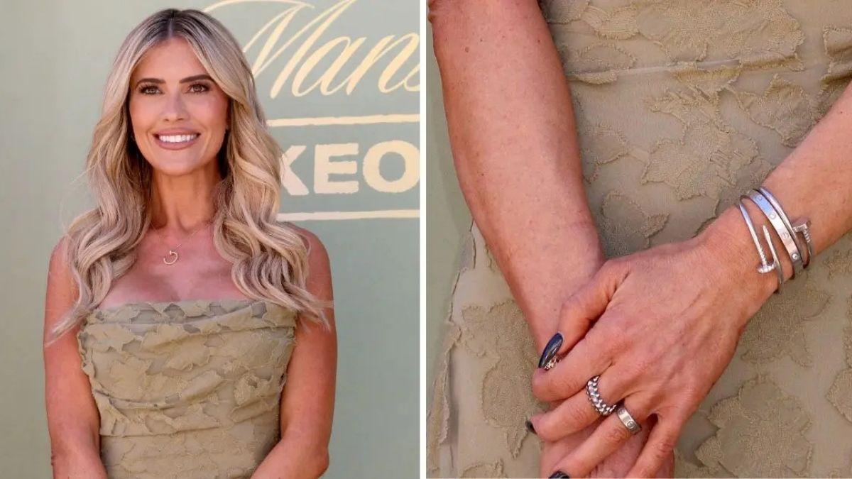 Photo of Christina Haack's ring finger sparked engagement rumors. 