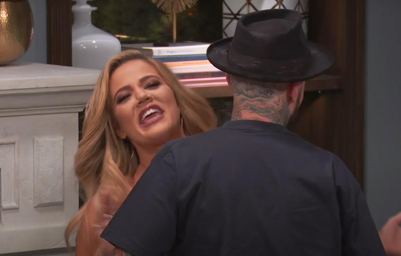 Khloe Kardashian & Travis Barker Get Flirty In Resurfaced Video