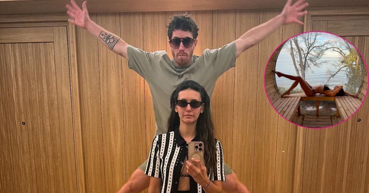 photo of Nina Dobrev and Shaun White. 