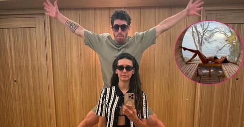 photo of Nina Dobrev and Shaun White.