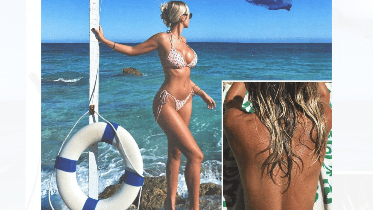 Image of Aubrey O'Day appeared topless in another photo.