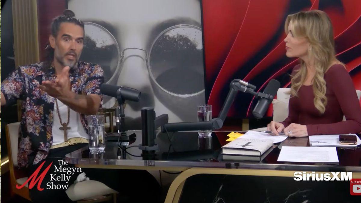 image of Russell brand and Megyn Kelly 