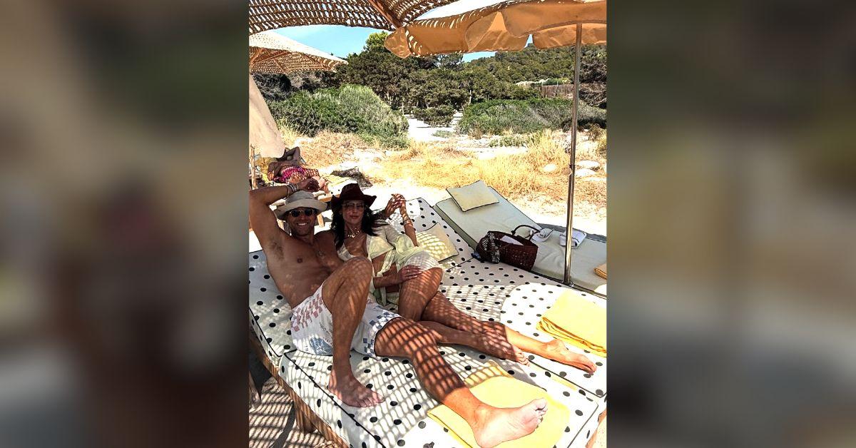 image of Alessandra Ambrosio and Buck Palmer vacationed in Ibiza.