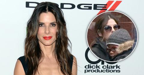 sandra bullock son louis sweet moment long