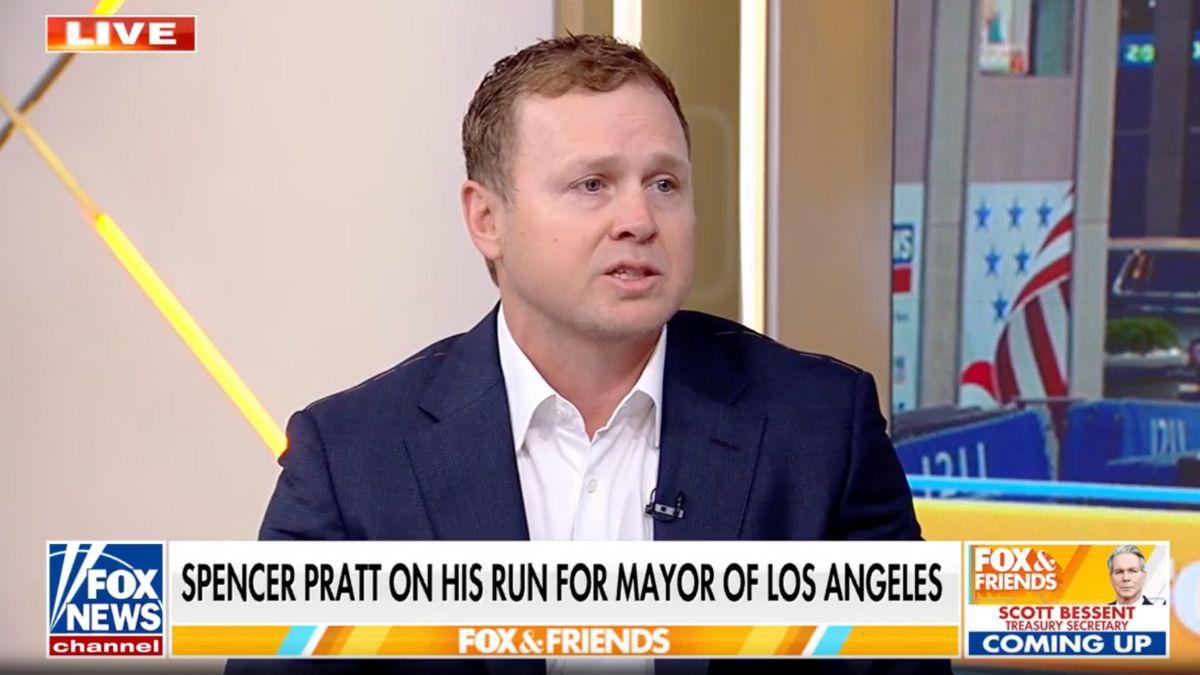 Image of Spencer Pratt made a guest appearance on 'FOX & Friends.'
