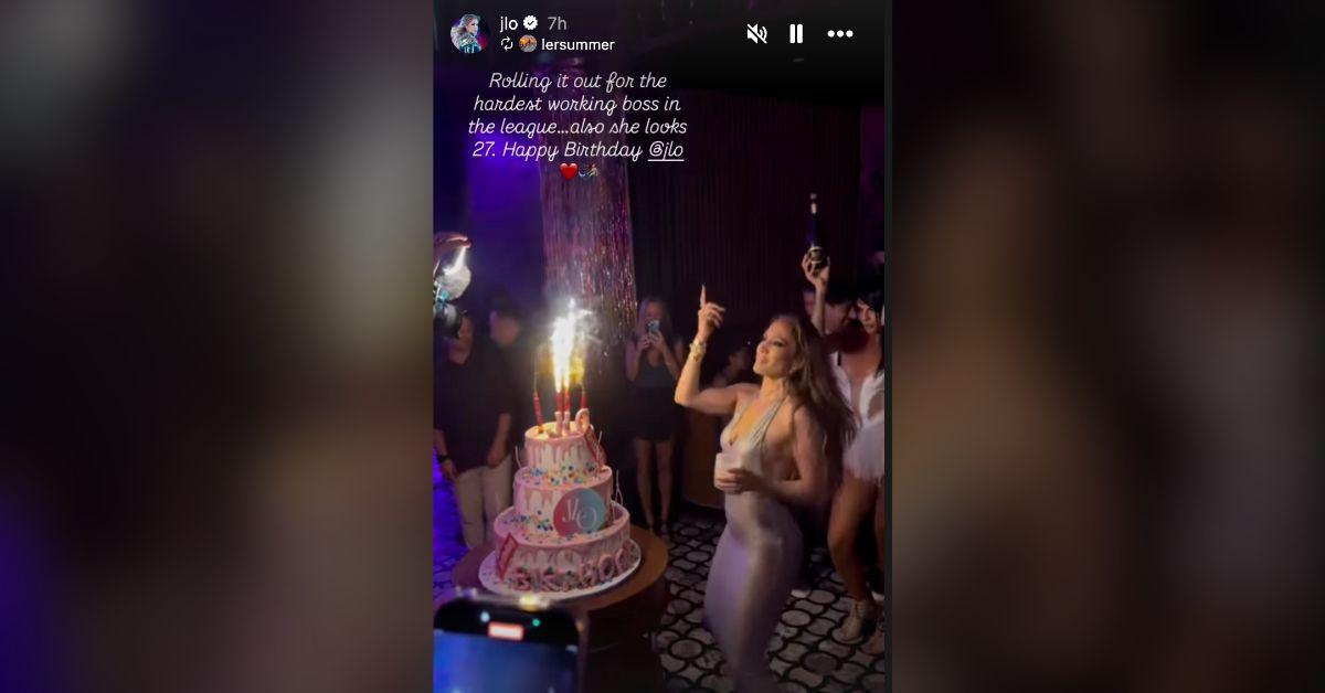 jennifer lopez stuns backless dress wild birthday night photos