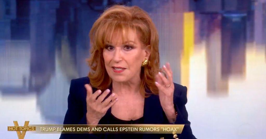 joy behar donald trump dumb attacking supporters want jeffrey epstein files released