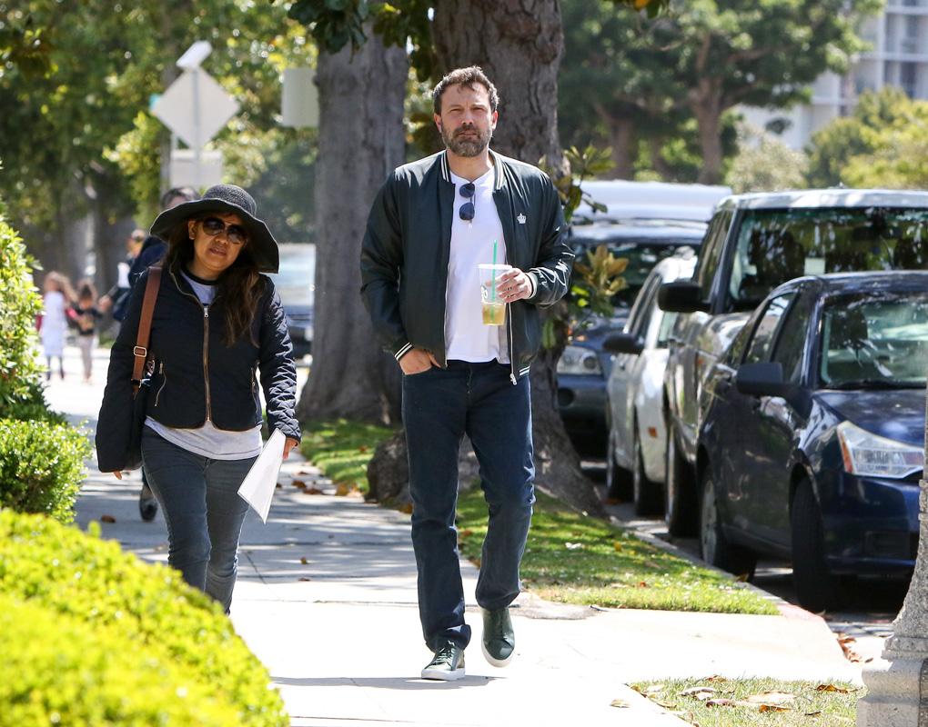 Ben Affleck is seen out and about with his children in Los Angeles