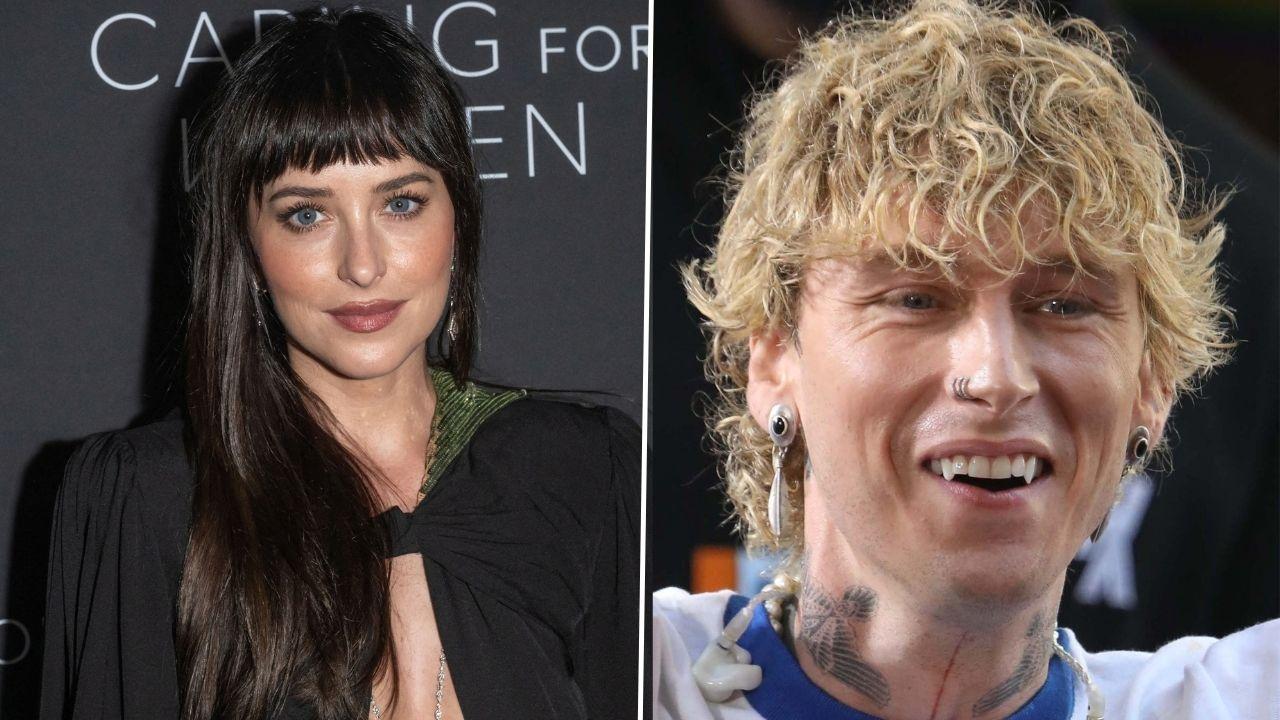 split of Dakota Johnson & Machine Gun Kelly.