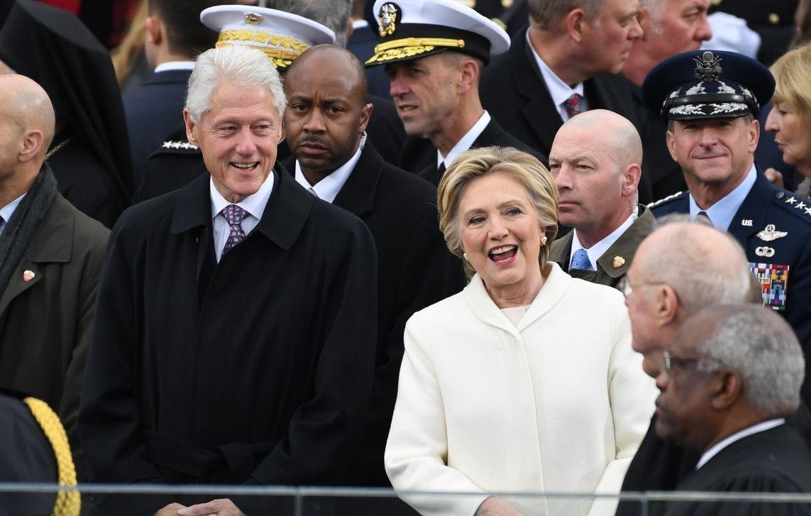 hillary clinton visits husband bill clinton hospital