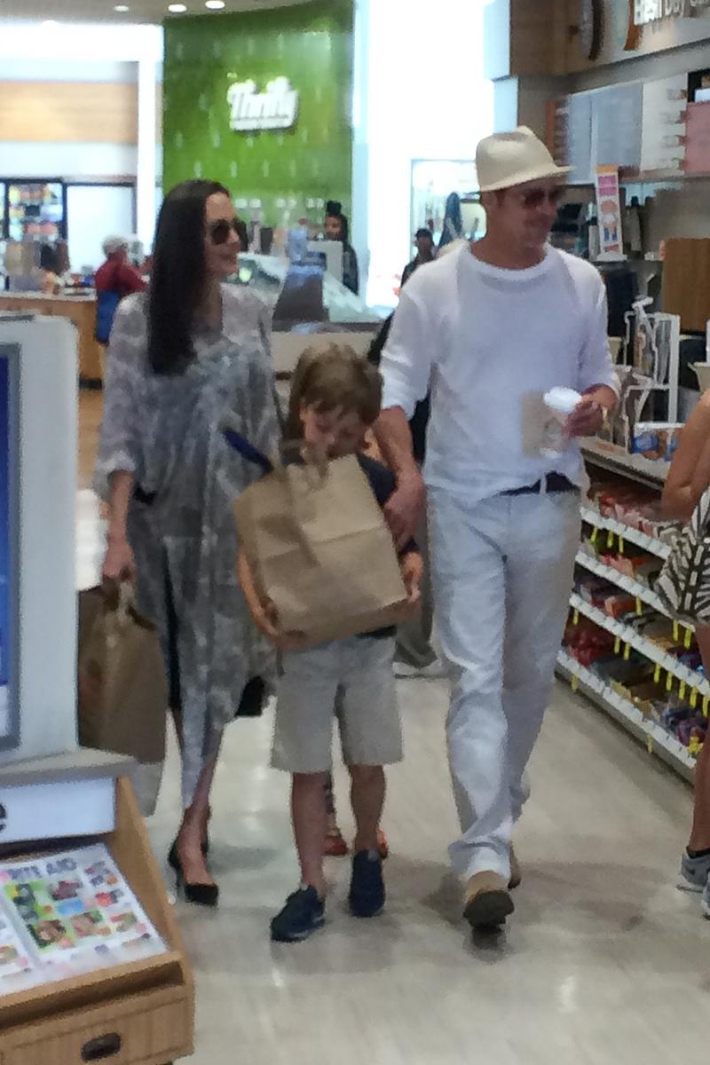 *EXCLUSIVE* Angelina Jolie and Brad Pitt go  birthday shopping with twins Knox and Vivienne!