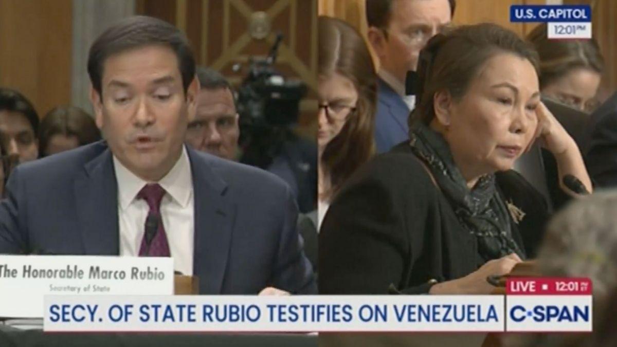 image of 'I worry that you're playing fast and loose with our nation,' the senator said of the U.S.' military action in Venezuela.