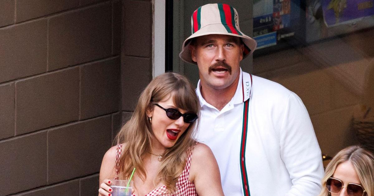 Taylor Swift and an unidentified man
