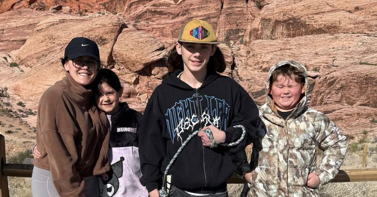 Photo of Jenelle Evans, Ensley Eason, Jace Evans and Kaiser Griffith