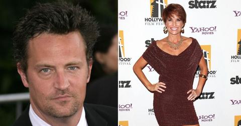 Split photo of Matthew Perry and René Ashton